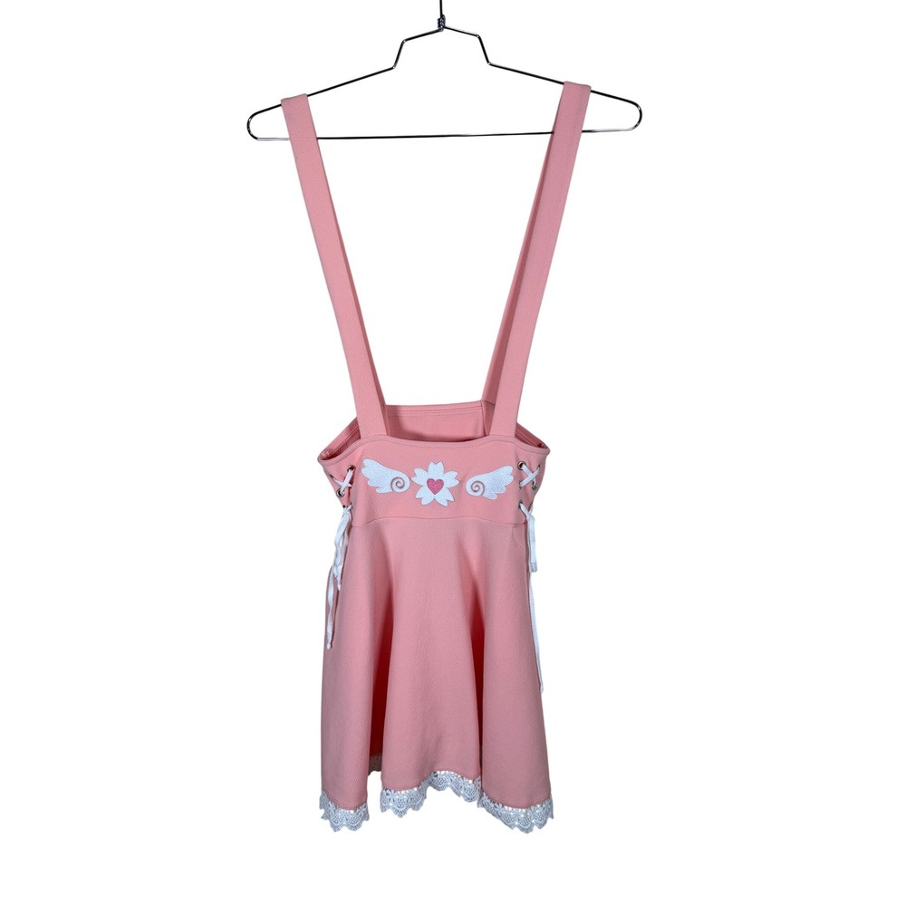 Hot Topic Midnight Hour Sakura Laceup Suspender Skirt Small NWT